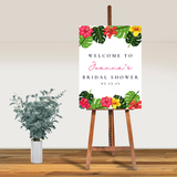 DIGITAL DOWNLOAD ONLY Tropical Paradise Bridal Shower Welcome Sign