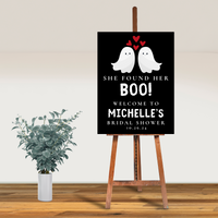 Editable She Found Her Boo Bridal Shower Welcome Sign | Halloween Theme | Instant Download | Canva Template | 18x24, 24x36