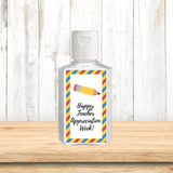 INSTANT DOWNLOAD Happy Teacher Appreciation Week Hand Sanitizer Labels