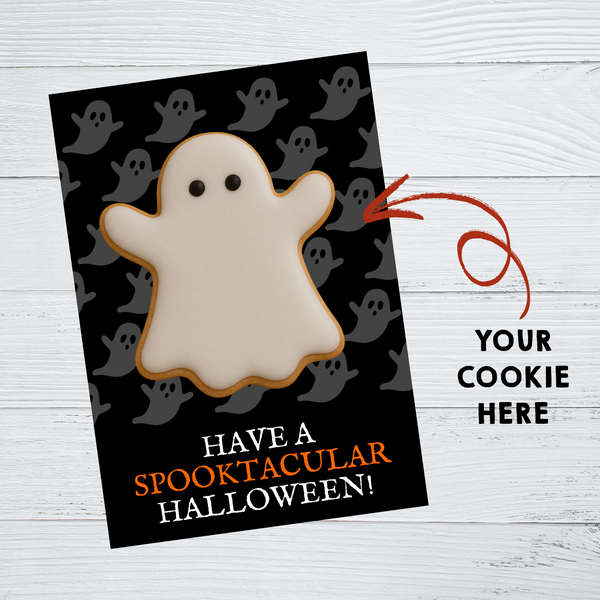 INSTANT DOWNLOAD Have A Spooktacular Halloween Cookie Cards 3.5x5