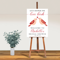 DIGITAL DOWNLOAD ONLY Let's Shower The Love Birds Bridal Shower Welcome Sign