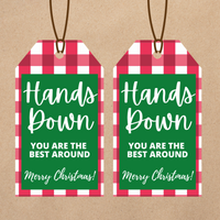 INSTANT DOWNLOAD Buffalo We Wash You A Merry Christmas Gift Tags
