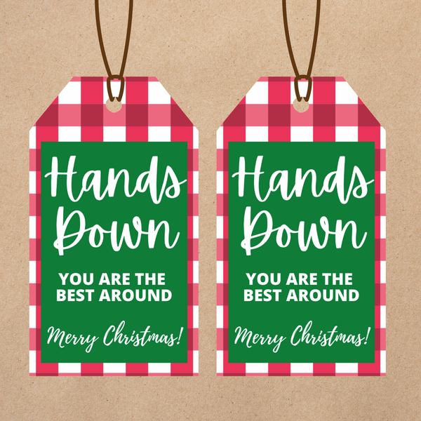 INSTANT DOWNLOAD Buffalo We Wash You A Merry Christmas Gift Tags