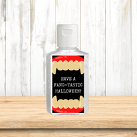 INSTANT DOWNLOAD Have A Fangtastic Halloween Hand Sanitizer Labels