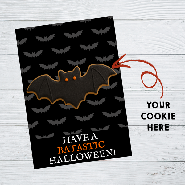 INSTANT DOWNLOAD Have A Batastic Halloween Cookie Cards 3.5x5