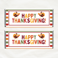 INSTANT DOWNLOAD Happy Thanksgiving Chocolate Bar Wrappers