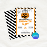 Editable Halloween Party Invitation Template 5x7