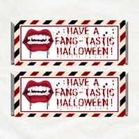 INSTANT DOWNLOAD Have A Fangtastic Halloween Chocolate Wrapper