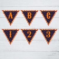 INSTANT DOWNLOAD Printable Halloween Circus/Carnival Themed Banner 5.5x4.8