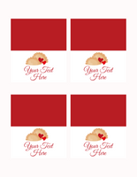 DIGITAL DOWNLOAD ONLY Editable The Perfect Pair-ogi Food Label Tents