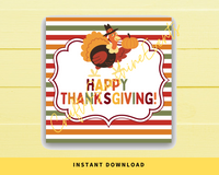 INSTANT DOWNLOAD Happy Thanksgiving Square Gift Tags 2.5x2.5