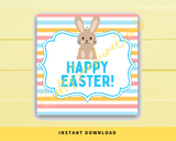 INSTANT DOWNLOAD Happy Easter Gift Tags 2.5x2.5