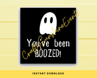 INSTANT DOWNLOAD Ghost You've Been Boozed Square Gift Tags 2.5x2.5