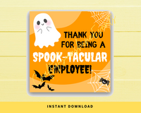INSTANT DOWNLOAD Thank You For Being A Spooktacular Employee Halloween Square Gift Tags 2.5x2.5