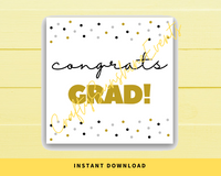 INSTANT DOWNLOAD Congrats Grad Square Gift Tags 2.5x2.5