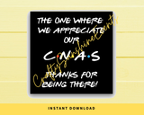 INSTANT DOWNLOAD Friends Theme The One Where We Appreciate Our CNAs Gift Tags 2.5x2.5