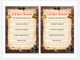 INSTANT DOWNLOAD Pirate Themed Teacher Questionnaire 5x7