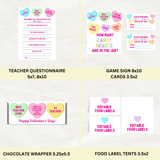 DIGITAL DOWNLOAD ONLY Valentine's Day Candy Hearts Themed Teachers & Staff Appreciation Week Bundle Set