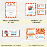 DIGITAL DOWNLOAD ONLY Circus Themed Teachers & Staff Appreciation Week Bundle Set