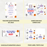 DIGITAL DOWNLOAD ONLY Sports Themed Teachers & Staff Appreciation Week Bundle Set