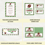 DIGITAL DOWNLOAD ONLY Football Themed Teachers & Staff Appreciation Week Bundle Set