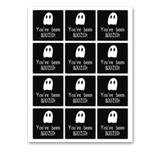 INSTANT DOWNLOAD Ghost You've Been Boozed Square Gift Tags 2.5x2.5