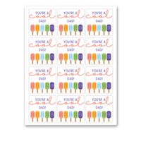 INSTANT DOWNLOAD You're A Cool Dad Square Gift Tags 2.5x2.5
