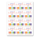 INSTANT DOWNLOAD You're A Cool Dad Square Gift Tags 2.5x2.5