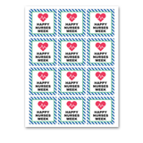 INSTANT DOWNLOAD Happy Nurses Week Gift Tags 2.5x2.5