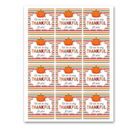 INSTANT DOWNLOAD We Are So Very Thankful For You Square Gift Tags 2.5x2.5
