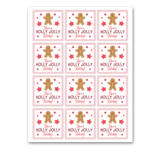 INSTANT DOWNLOAD Have A Holly Jolly Holiday Square Gift Tags 2.5x2.5