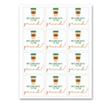 INSTANT DOWNLOAD Welcome Back To The Grind Square Gift Tags 2.5x2.5