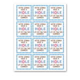 INSTANT DOWNLOAD We're Gonna Have A Hole Lot Of Fun This Summer Square Gift Tags 2.5x2.5