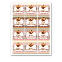 INSTANT DOWNLOAD Happy Thanksgiving Square Gift Tags 2.5x2.5