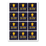 INSTANT DOWNLOAD Thanks For Being An All-Star Medical Assistant Square Gift Tags 2.5x2.5