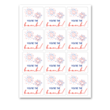 INSTANT DOWNLOAD You're The Bomb Patriotic Square Gift Tags 2.5x2.5