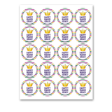 INSTANT DOWNLOAD Happy Mardi Gras Round 2" Gift Tags