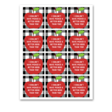 INSTANT DOWNLOAD I Couldn't Have Picked A Better Boss Than You Square Gift Tags 2.5x2.5