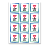 INSTANT DOWNLOAD Happy CRNA Week Square Gift Tags 2.5x.2.5