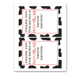 INSTANT DOWNLOAD Thank You For Being A Moo-Velous Truck Driver Gift Card Holder 5x7