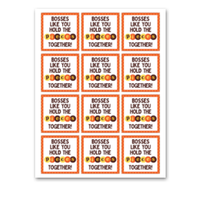 INSTANT DOWNLOAD Bosses Like You Hold The Pieces Together Square Gift Tags 2.5x2.5