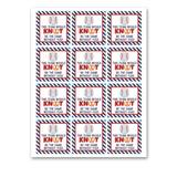 INSTANT DOWNLOAD Baseball This Team Would Knot Be The Same Without You Pretzel Square Gift Tags 2.5x2.5