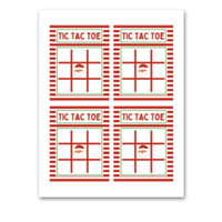 INSTANT DOWNLOAD Santa Christmas Tic Tac Toe Game Cards