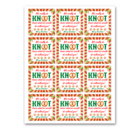 INSTANT DOWNLOAD We Really Do Knot Know What We Would Do Without You Merry Christmas Square Gift Tags 2.5x2.5