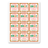 INSTANT DOWNLOAD We Really Do Knot Know What We Would Do Without You Merry Christmas Square Gift Tags 2.5x2.5