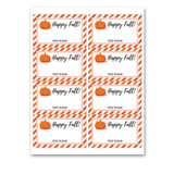 INSTANT DOWNLOAD Happy Fall Lip Balm Tags 2.5x4