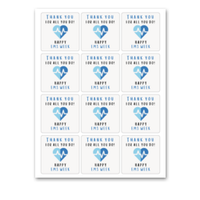 INSTANT DOWNLOAD Thank You For All You Do Happy EMS Week Square Gift Tags 2.5x2.5