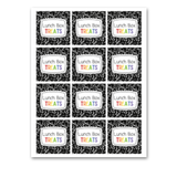 INSTANT DOWNLOAD Lunch Box Treats Back to School Square Gift Tags 2.5x2.5