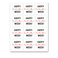 INSTANT DOWNLOAD Happy CNA Week Square Gift Tags 2.5x2.5