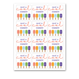 INSTANT DOWNLOAD Have A Cool Summer Square Gift Tags 2.5x.2.5